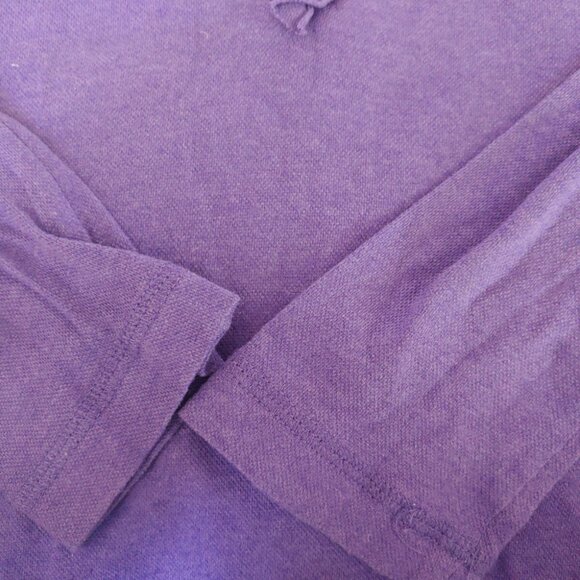 US$125 Tory Burch Lidia Long Sleeve Ruffle Polo Shirt Top Blouse Size S EUC Peru - Picture 5 of 11